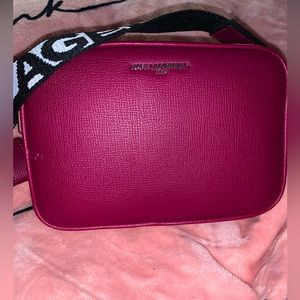Karl Lagerfeld Paris Maybelle Crossbody in Red Plum NWT